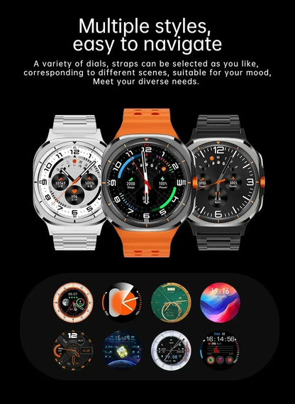 2025 New W7 5G Fitness Smart Watch Full Network GPS NFC Call Information Display Men's Sports Watch Application Download
