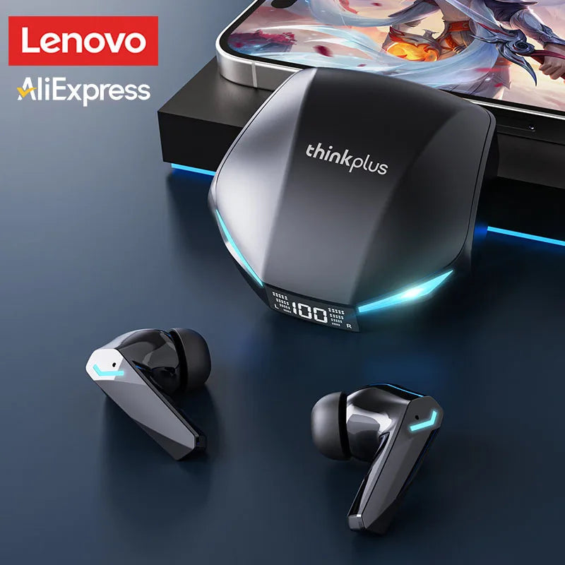Lenovo XT53 Wireless Upgrade Bluetooth 5.4 Earphones Ultra Long Endurance Low Latency Gaming Headset LED Digital Display Earbuds RELUX.STORE