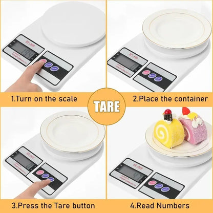 New Arrival Food Scale Digital Electronic Kitchen Weighing Kitchen Scale for Baking Food Scale Household Kitchen Baking Tools