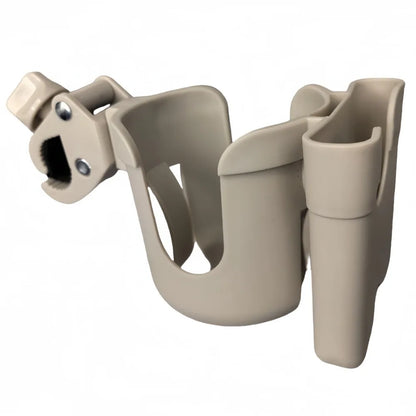 🍼🚼 Universal Pram Cup & Bottle Holder with Phone Mount – Anti-Slip Stroller Drink Holder for Baby Strollers, Bikes & Wheelchairs 📱✨