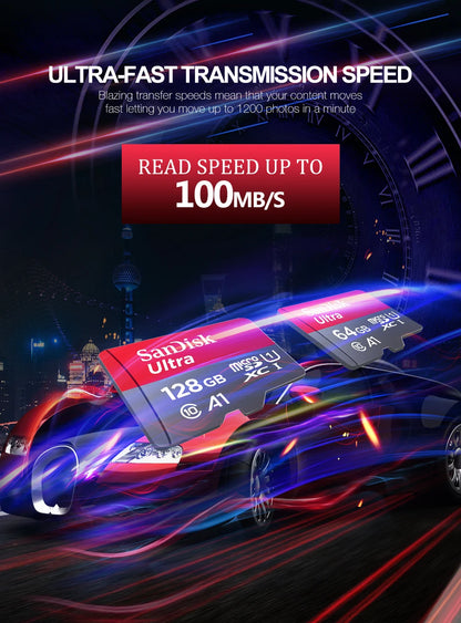 Original Sandisk Memory Card 256GB 128GB 64GB 32GB TF micro sd card Class 10 UHS-1 flash card Memory Microsd for Samrtphone PC