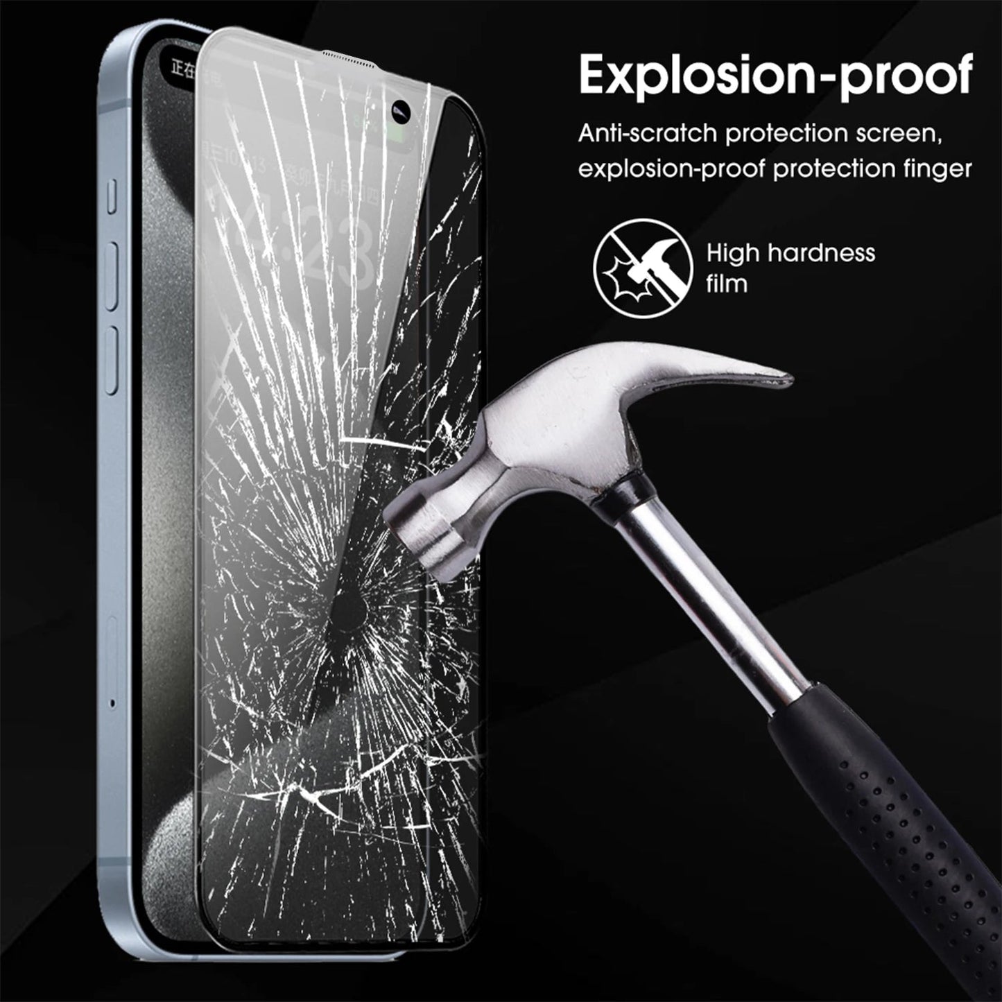 For IPhone 17 Pro Max Privacy Screen Protector Anti-scratch Tempered Glass Easy Install Anti-peep Protective Film for IPhone17 RELUX.STORE
