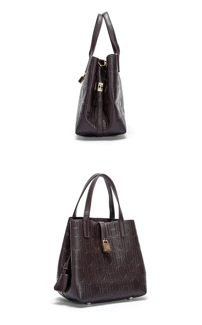 Classic Simple Solid Color Women's New 2024 Large Capacity Handbag Letter Element Women's Handbag RELUX.STORE