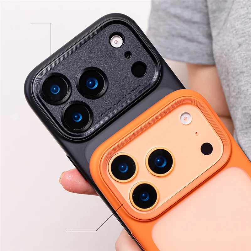 Active Touch Camera Button Matte Armor Case For iPhone 17 Air 16Pro 15 17Pro Max Translucent Hybrid Shockproof Hard Phone Cover RELUX.STORE