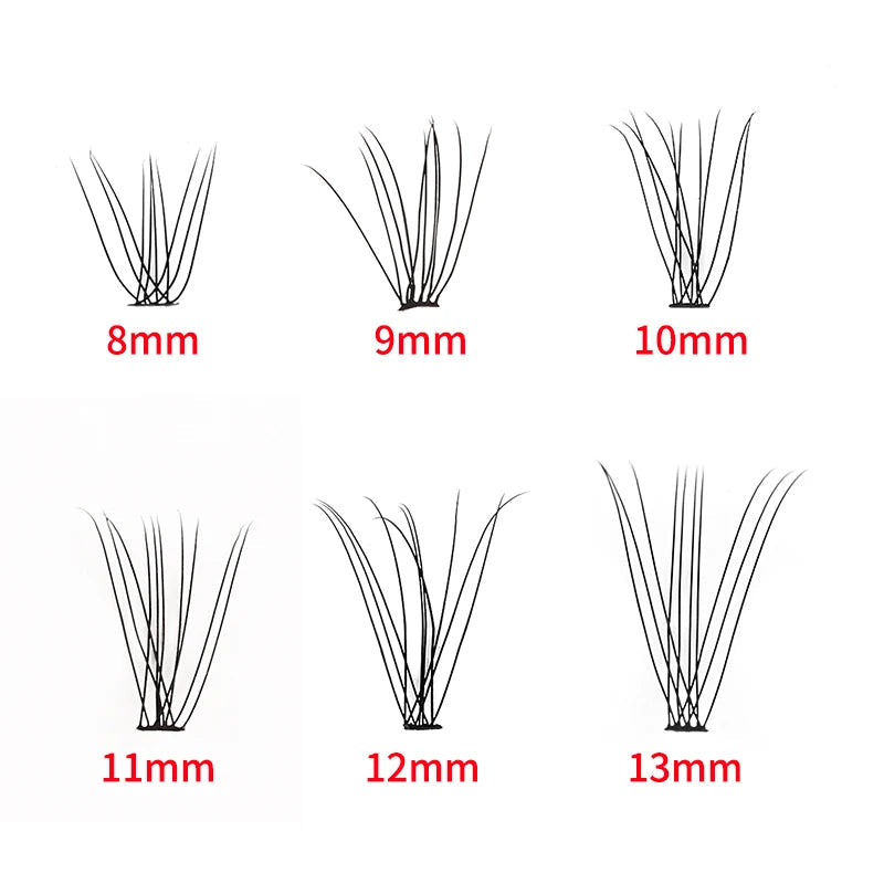 6 Rows 120 Bundles Eyelash Extension Natural Russian Volume Faux Cils Eyelashes Individual 10/20/30D Cluster False Lashes Makeup RELUX.STORE