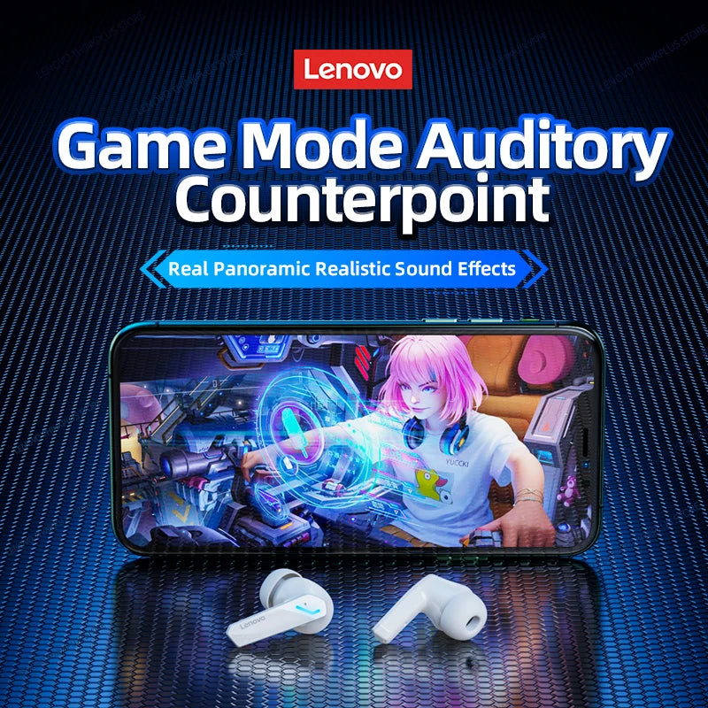 Choice Lenovo GM2 Pro 5.3 Earphone Bluetooth Wireless Earbuds Low Latency Headphones HD Call Dual Mode Gaming Headset With Mic RELUX.STORE