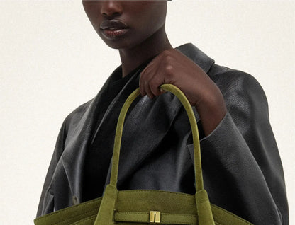 JW Pei Dumpling Bag Suede Shoulder Crossbody Underarm Bag Niche Design Fashion Handbag Tote Bag