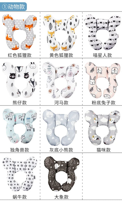 New Baby Pillow Protective Travel Car Seat Head Neck Support Pillows Newborn Children U Shape Headrest Toddler Cushion 0-3 Years