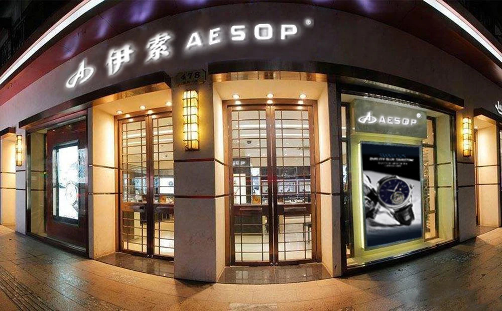 AESOP Men Flying Tourbillon Mechanical Full Skeleton Waterproof Watches Top Brand Luxury Watch for Men Sapphire With Diamond Man
