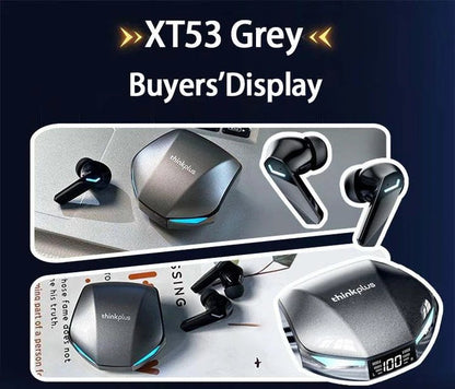 Lenovo XT53 Wireless Upgrade Bluetooth 5.4 Earphones Ultra Long Endurance Low Latency Gaming Headset LED Digital Display Earbuds RELUX.STORE