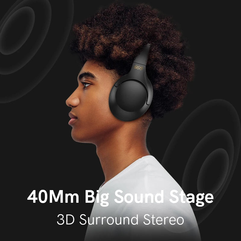 QCY H2 H2 Pro Wireless Headphones Bluetooth 5.3 BASS Mode Hifi Stereo Headset Over the Ear Gaming Earphones Dual Device Connect