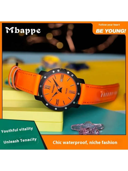 Authentic Mbappe Watches, New Fashion Luxury Brand, Sports Quartz Women's Watches, Dopamine Color Watches