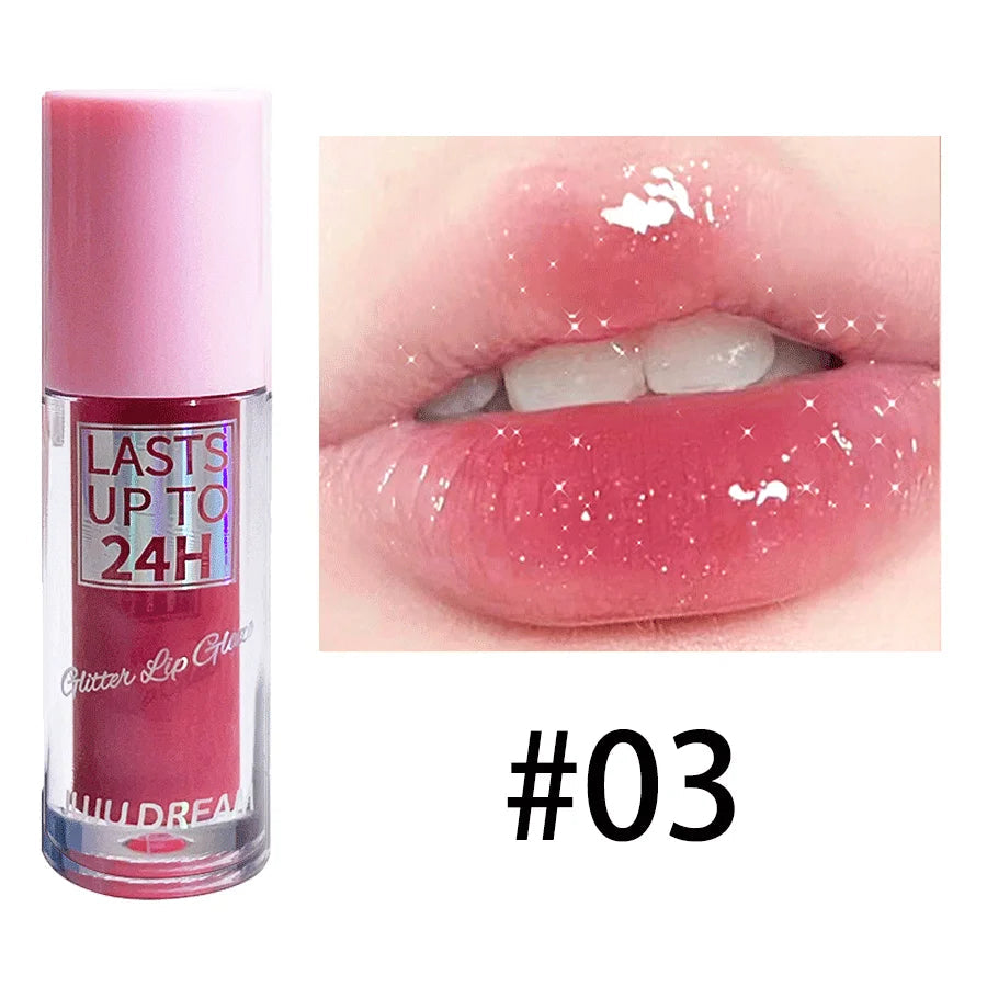 Flowing light Glitter Lip Glaze Long Lasting Lip Gloss Waterproof Liquid Lipstick Makeup Lip Oil Lip Tint Moisturizing RELUX.STORE