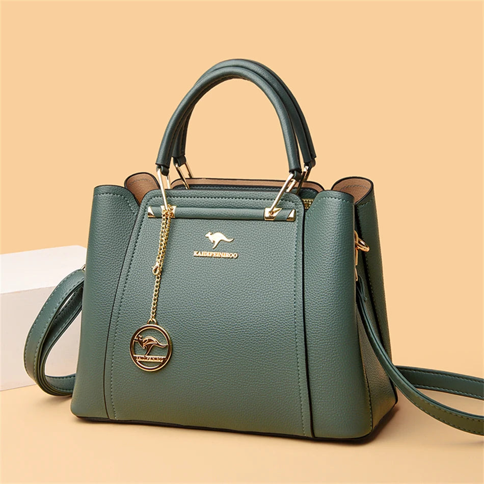 2024 Luxury Women Designer 3 Layers Shoulder Crossbody Sac Ladies Large Capacity Leather Handbags Shopper Brand Messenger Totes RELUX.STORE