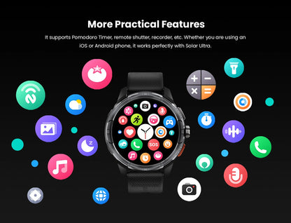 HAYLOU Solar Ultra GPS Smart Watch 1.6” AMOLED Display GPS Positioning 5ATM Waterproof Bluetooth Calling Sports Smartwatchs
