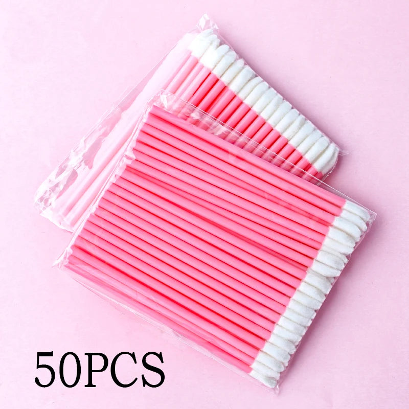 Wholesale 50/1000pcs Lip Brushes Applicators Eyelashes Brush Lipstick Brush Lip Gloss Applicator Wands Makeup Beauty Tool RELUX.STORE