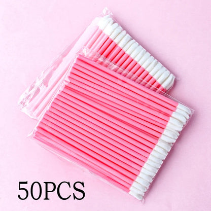 Wholesale 50/1000pcs Lip Brushes Applicators Eyelashes Brush Lipstick Brush Lip Gloss Applicator Wands Makeup Beauty Tool RELUX.STORE