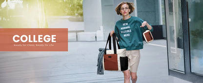 LOVEVOOK Tote Bag for Women, Puffer Bag and Work Bags with Zipper for Travel, Daily, School, Quilted Nurse Shoulder, 2pcs