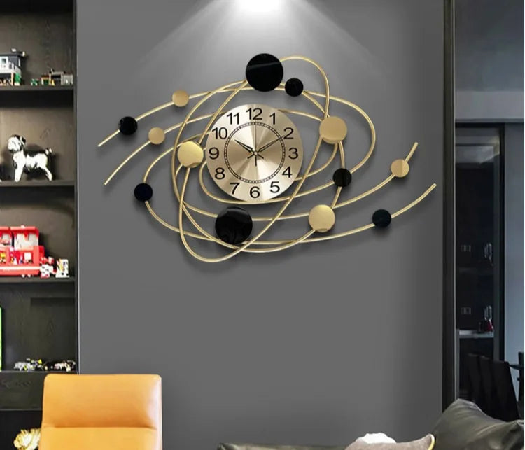 Wall Clock 6.6 Inches Luxury Living Room Modern Wall Clocks Aesthetic Elegant Stylish Kitchen Clock Big Size Decoration Home RELUX.STORE
