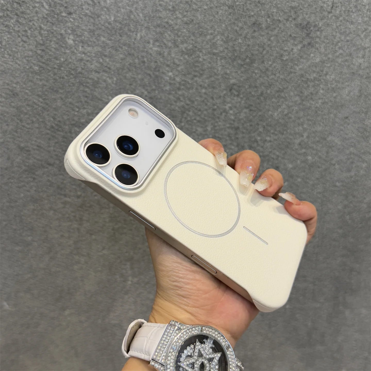 Luxury Borderless PU Leather Ultra Thin Magentic Cases for iPhone 17 16 14 15 Pro Max 16Pro 17promax 17 Air Magsafe Back Cover RELUX.STORE
