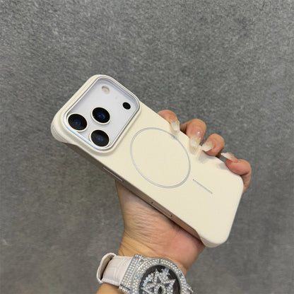 Luxury Borderless PU Leather Ultra Thin Magentic Cases for iPhone 17 16 14 15 Pro Max 16Pro 17promax 17 Air Magsafe Back Cover RELUX.STORE