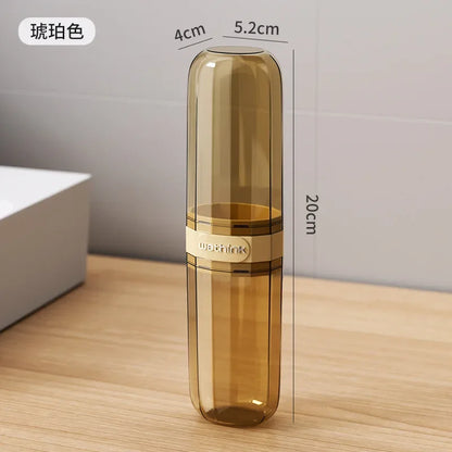 Toothbrush Travel Containers Transparent Portable Toothbrush Case Outdoor/business Trip/travel Acessories