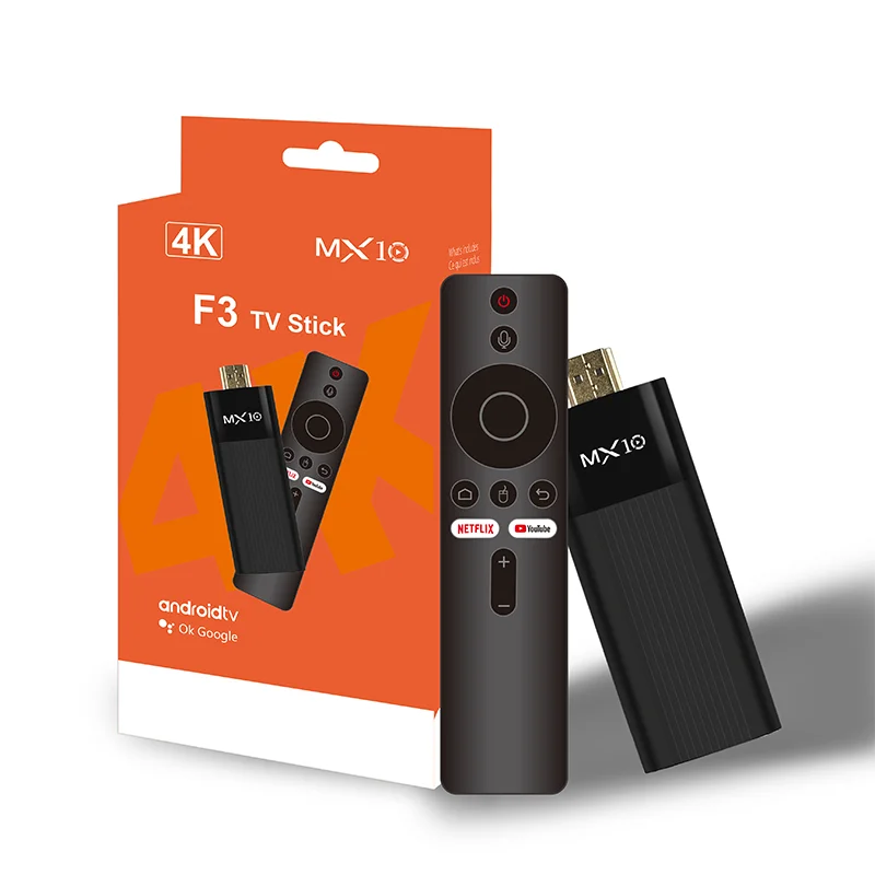 Factory Directly MX10-F3 TV Stick 4K Android 11 Allwinner H313 2.4G&5G Wifi 2GB 16GB Tv Box Fire Tv Stick 4K
