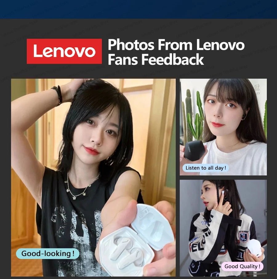 Choice Lenovo GM2 Pro 5.3 Earphone Bluetooth Wireless Earbuds Low Latency Headphones HD Call Dual Mode Gaming Headset With Mic RELUX.STORE