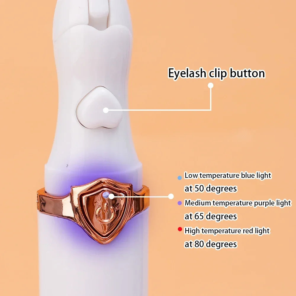 Naturally Curled Electric Eyelash Curler Intelligent Temperature Control Styling Make Up Eyelashes Curl Lasting Lash Curler Tool RELUX.STORE