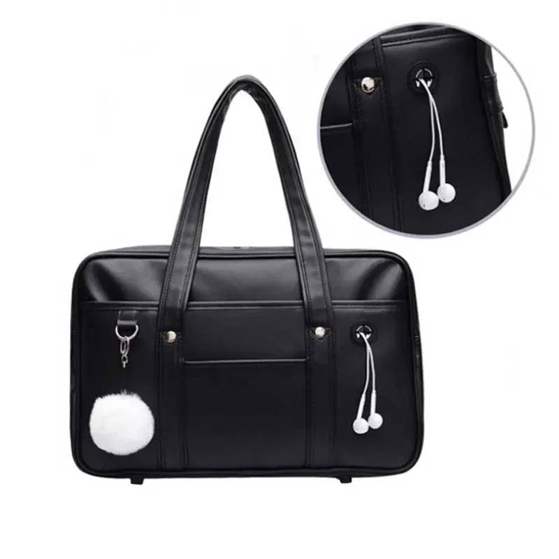 Japanese Casual PU Shoulder Bag Junior High School Students School Bag Handbag Anime Uniform Bag Tote Bags for Women Bolsos RELUX.STORE