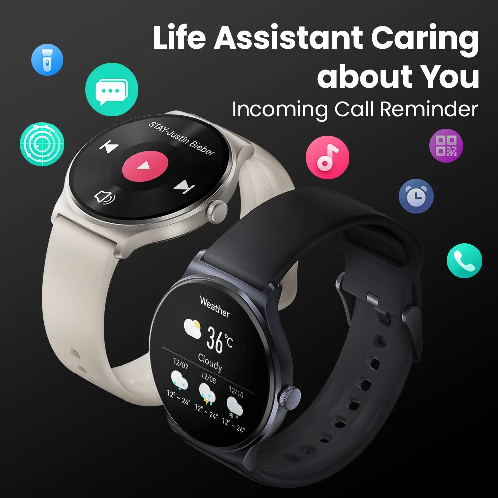 HAYLOU Solar Lite Smart Watch Bluetooth Calling Smartwatch Heart Rate Blood Oxygen Monitoring Sleep Stress Testing Sport Watch