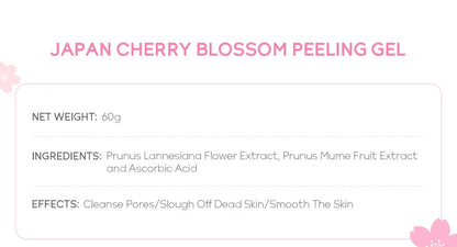 Sakura Face Deep Cleaning Exfoliating Gel Skin Care Whitening Moisturizer Repair Facial Scrub Skin Care 60g RELUX.STORE