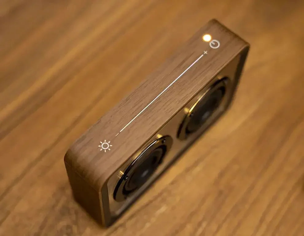 Wireless Bluetooth Speaker with Duel Horn Transparent Comfortable Reading Light Portable Stereo HIFI Sound Quality Music Box