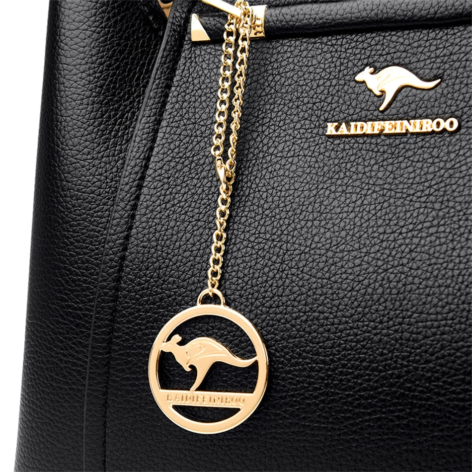 2024 Luxury Women Designer 3 Layers Shoulder Crossbody Sac Ladies Large Capacity Leather Handbags Shopper Brand Messenger Totes RELUX.STORE