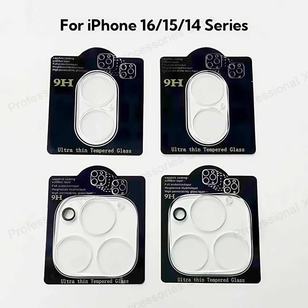 3PCS Full Cover Camera Lens Protector Glass For iPhone 17 Pro Max Air 16 15 14 Pro Max Anti-scratch Waterproof Clear Lens Glass RELUX.STORE