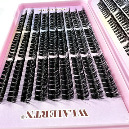 Faux Mink Eyelashes 540Cluster C Curled 9-16mm Mixed Natural Eyelash Extension 3D Russian Strip Personal Eyelash Makeup Tool RELUX.STORE
