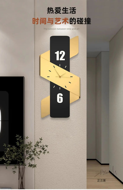 Luxury Digital Wall Clocks Living Room Art Mural Big Size Modern Wall Watch Minimalist Silent Horloge Murale Home Decoration RELUX.STORE