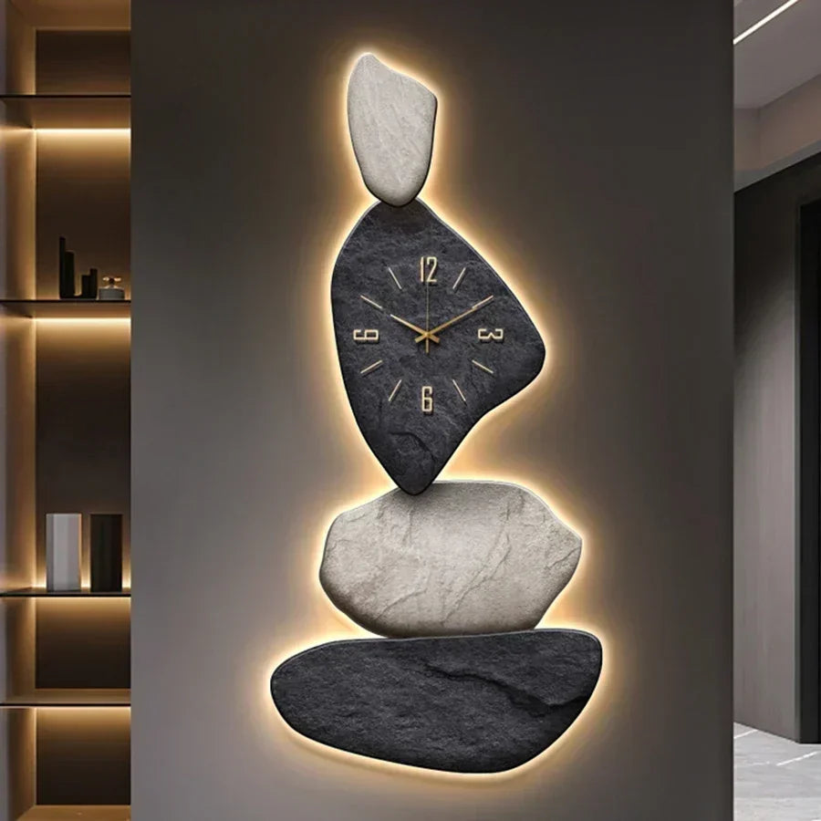 Living Room Wall Clock Decor Light Luxury Unique Wall Clock Large Modern Design Silent Aesthetics Reloj De Pared Wall Decor