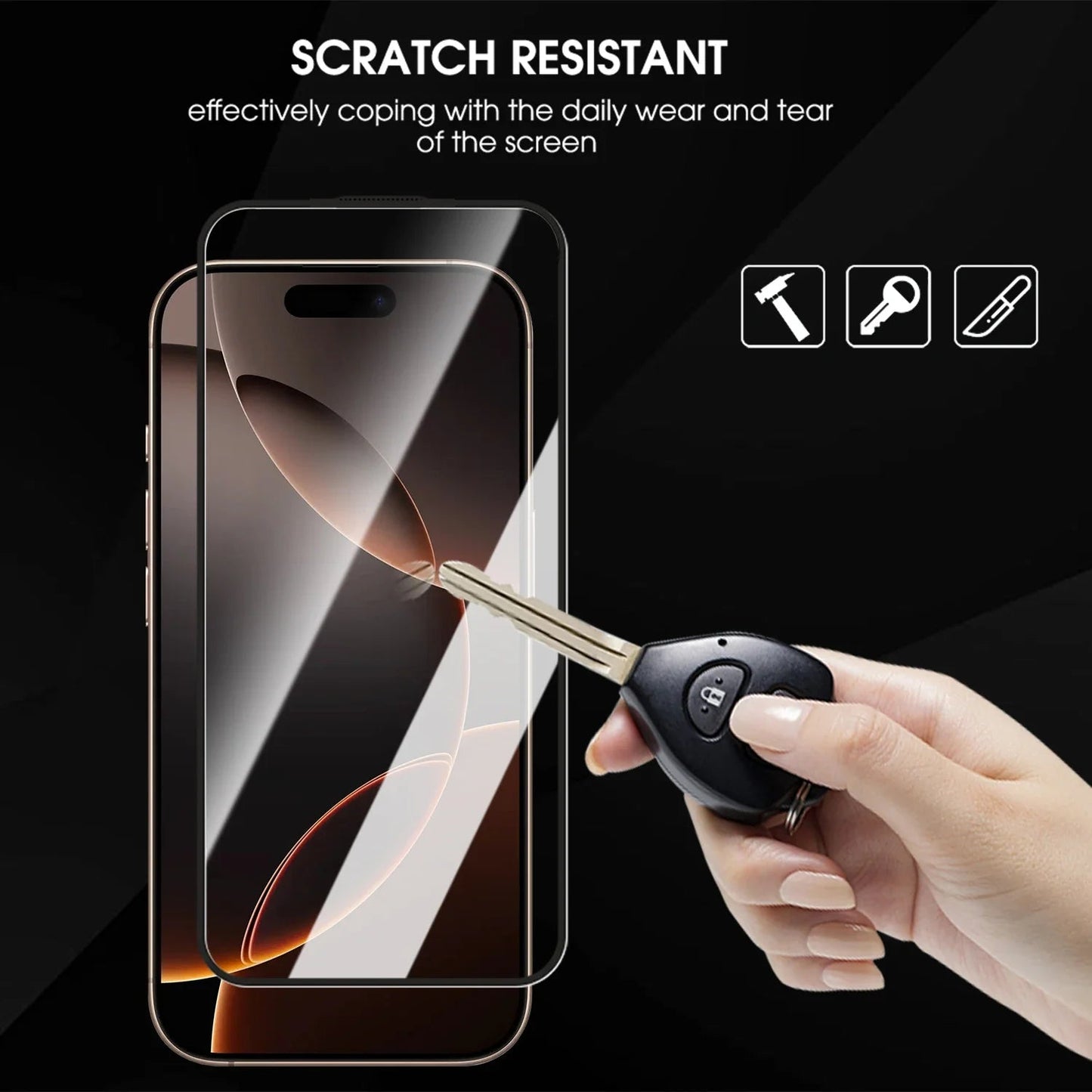 For IPhone 17 ProMax/17 Pro/17 Air Easy To Install Tempered Glass Screen Protectors Shatterproof Films for IPhone 17 16 16Pro RELUX.STORE