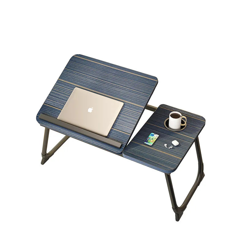 Foldable Bed Desk Adjustable Laptop Table with 5-Level Height Study Tray for Kids & Students Portable Nightstand for Dorm/Home