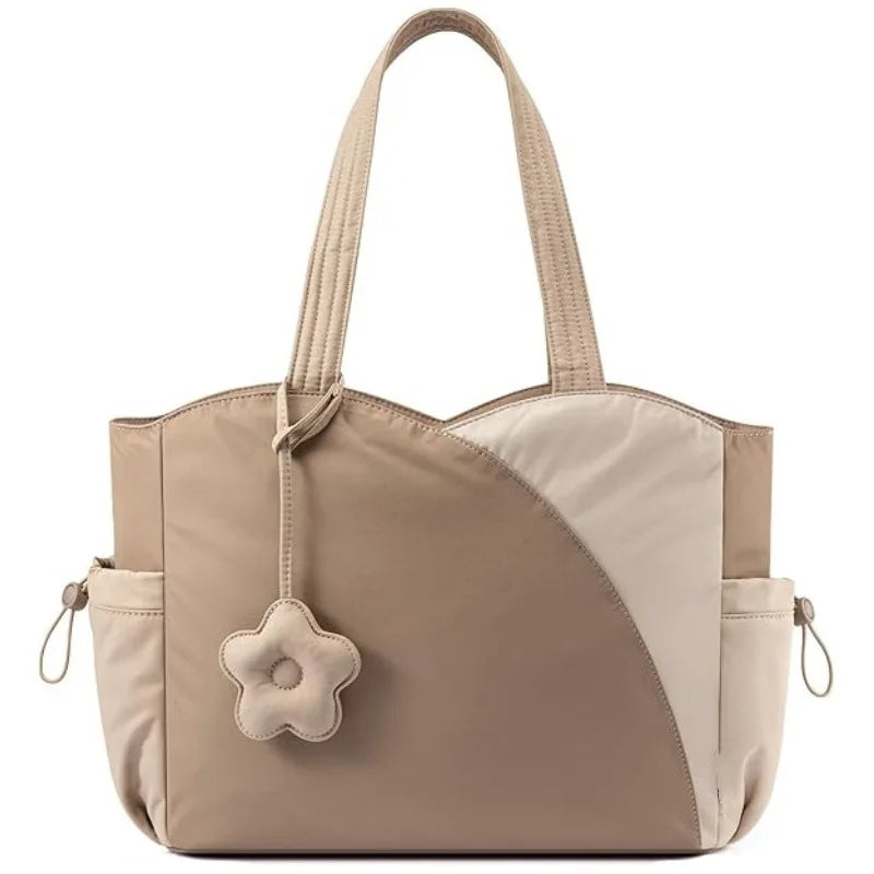 Women's Tote Work Bag for Teachers and Nurses - Daily Travel Handbag with Cup Holder Durable Polyester Fabric