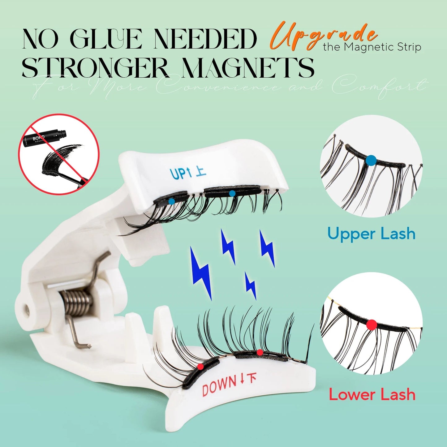 VYRILA Soft Magnetic Eyelashes No Glue Needed Reusable Natural Look 3D Lashes Easy Apply Soft Magnetic Lashes Kit for Eye Makeup RELUX.STORE