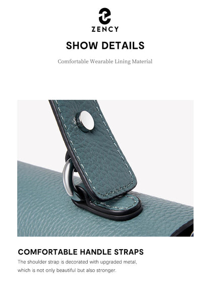 Zency Women's Genuine Leather Top-Handle Bag Simple Fashion Envelope Luxury Brand Shoulder Handbag Small Crossbody for Female RELUX.STORE