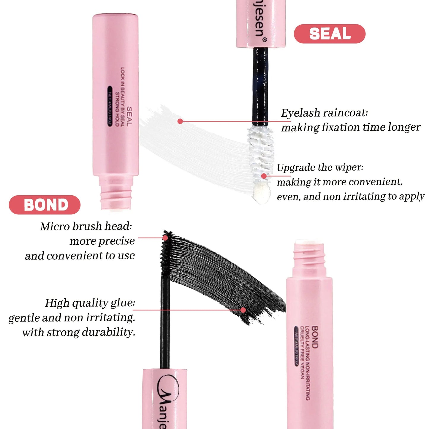 DIY Lash Extension Kit Lash Bond and Seal Remover Tweezers Makeup Set Individual Lashes Clusters  Eyelashes Tools RELUX.STORE