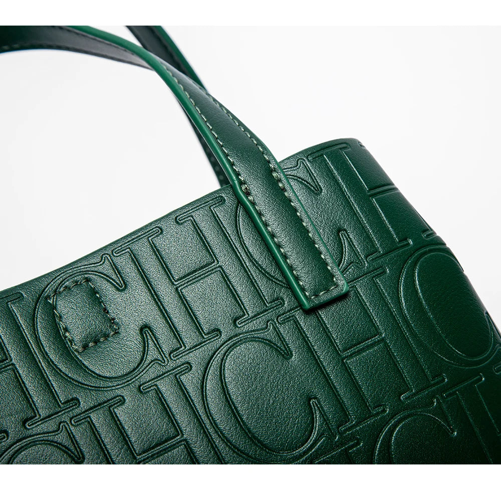 Classic Simple Solid Color Women's New 2024 Large Capacity Handbag Letter Element Women's Handbag RELUX.STORE