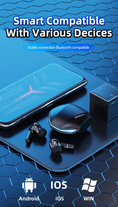 Lenovo GM2 Pro Wireless Headphones Touch Control Game Bluetooth Earphones Noise Reduction HiFi Stereo Music Sport Earbuds Choice RELUX.STORE