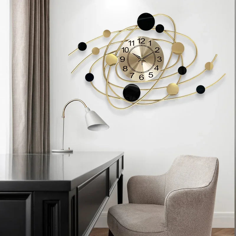 Wall Clock 6.6 Inches Luxury Living Room Modern Wall Clocks Aesthetic Elegant Stylish Kitchen Clock Big Size Decoration Home RELUX.STORE