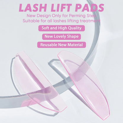 Libeauty 1 Pair Lash Softening Pads Silicone Eyelash Perm Pads Lashes Rods Shield Lifting Eyelash Accessories Makeup Tools RELUX.STORE
