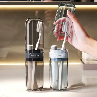 Toothbrush Travel Containers Transparent Portable Toothbrush Case Outdoor/business Trip/travel Acessories