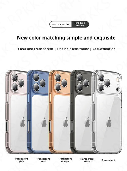 Luxury Hybrid Transparent Shockproof Phone Case For iPhone 17 Pro Max 17 Air 17Pro Max Clear Hard Acrylic Protective Back Cover RELUX.STORE